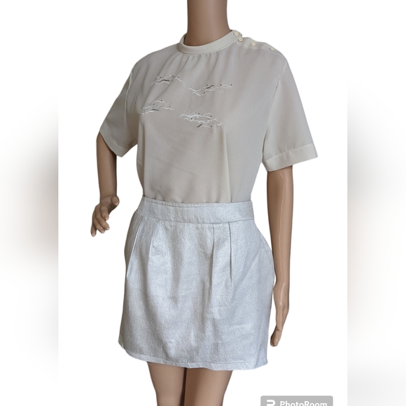 Vintage rollover collar blouse - Picture 5 of 14